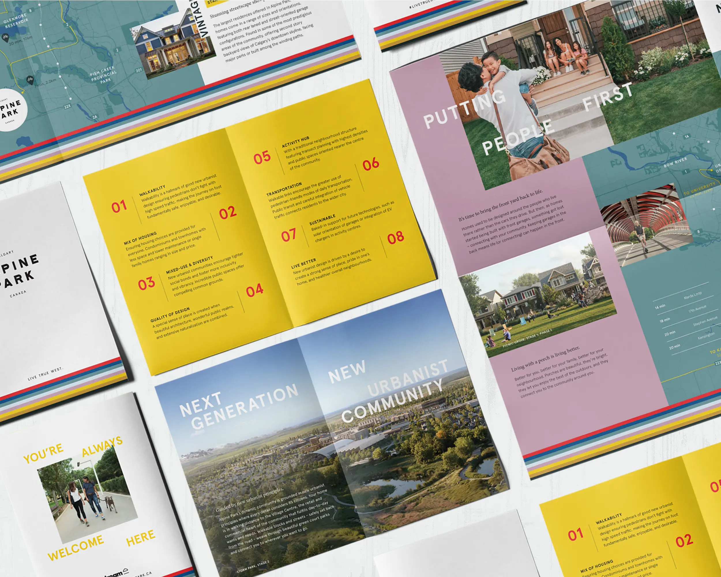 Alpine Park direct mailer spreads