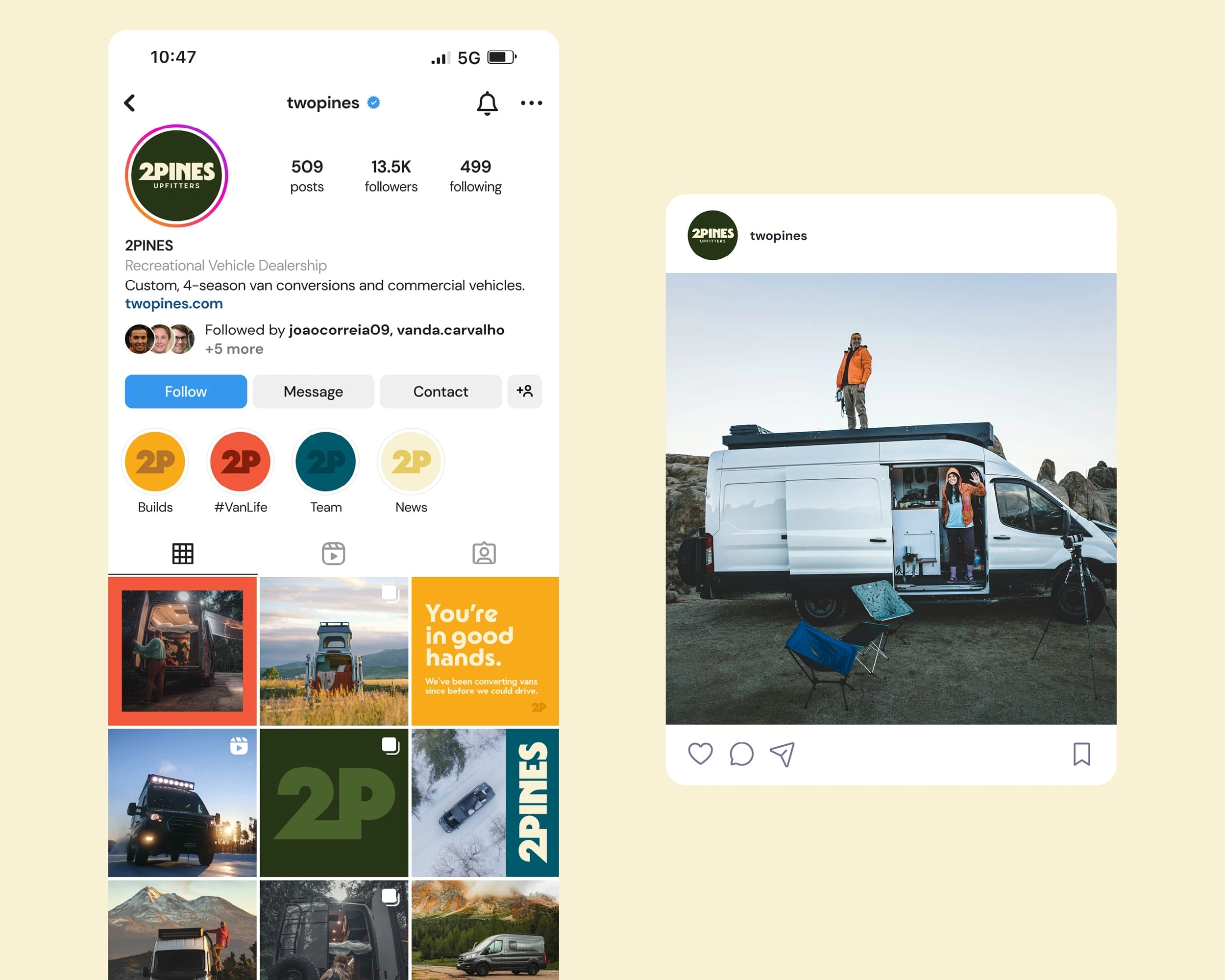 2Pines Upfitters Case Study - Social Media