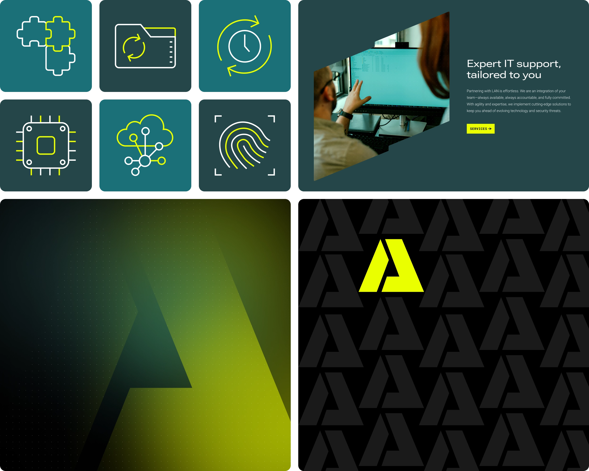 LAN - Website Case Study - Brand Graphic